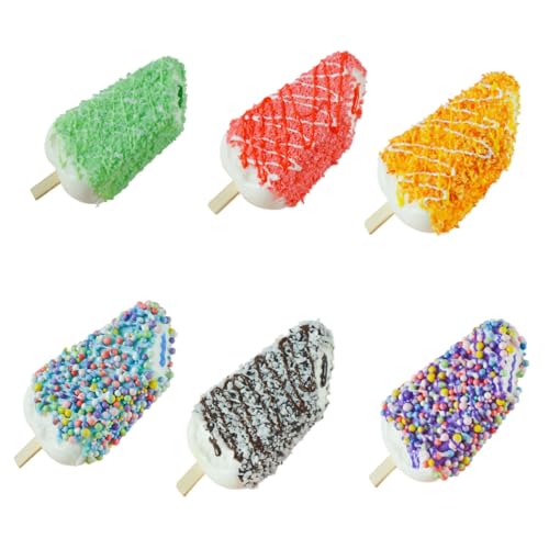 6 PCS Multicolor Fake Ice Cream Prop for Restaurant Display