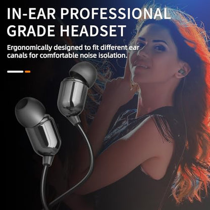 Depusheng TX2 Wireless in Ear Monitor System, 2-Channel Wireless IEM System, Metal IEM w/ 2 Bodypacks, Rack Mount - size: TX2