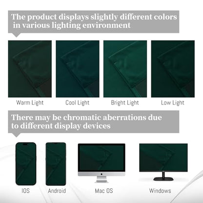 Yakamok Dark Green Room Darkening Velvet Curtains 96 Inch Living Room | Luxury soft velvet, 2 panels 52x96 inch,bedroom study, window drapes rod pocket,light blocking,Thermal Insulated - color: Dark Green, size: 52"W x 96"L (Pack of 2)