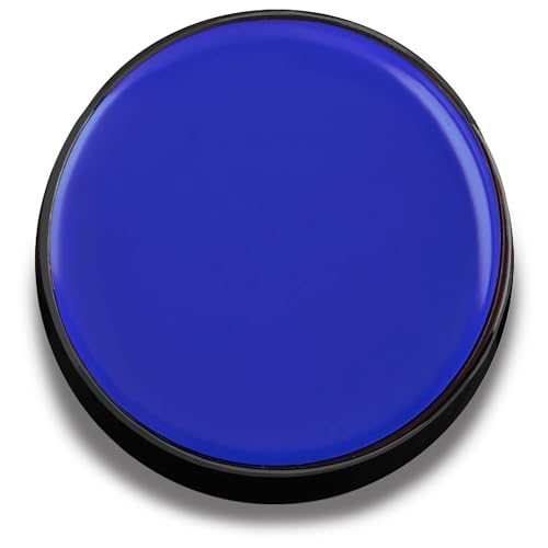 Mehron Makeup Color Cup Greasepaint - BLUE, Face & Body Paint | High-Pigment, Long-Wear Cream Face Paint Makeup for Theater, Halloween, Cosplay, & More. Cruelty Free & Made in the USA. - color: Blue