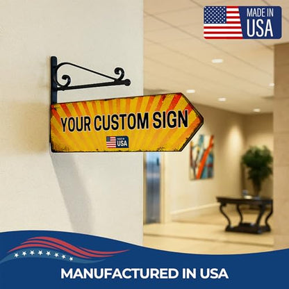 DC custom metal signs arrow signs for directions Right arrows Made in USA - color: Metal Arrow Sign - Right