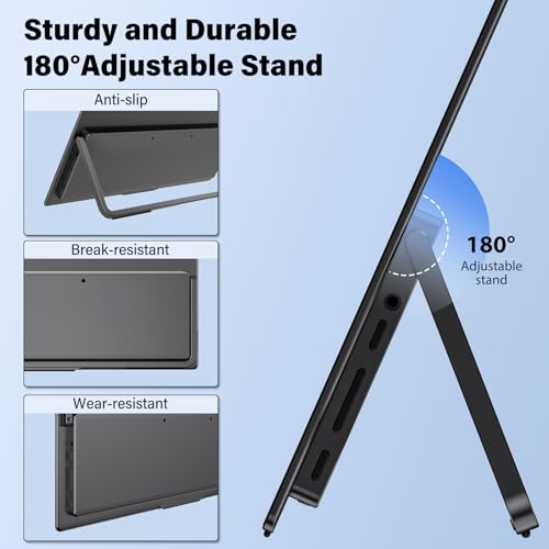 InnoView 14 Inch OLED Portable Monitor 4k UHD 3840x2400 Portable Monitor 100% DCI-P3 | 100000:1Contrast | Built-in Speakers, Travel Monitors for Laptop PC MAC Phone PS4 Xbox Switch - size: 14-inch