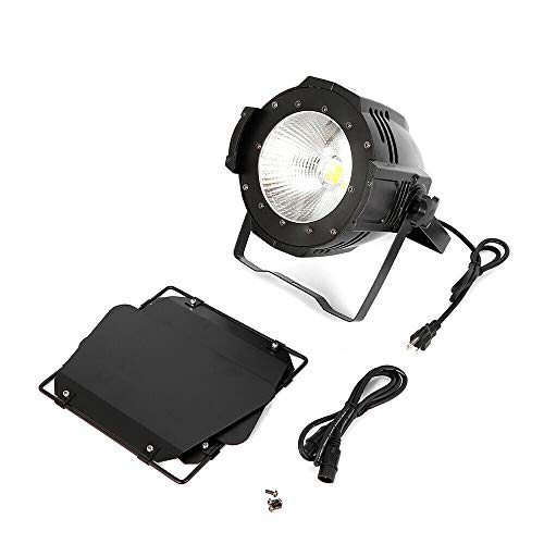 Stage Lights with Barn Doors, 200W COB LED Par Lights Spotlights, 2 in 1 Warm White & Cool White DMX512 Professional Party Lights Spotlight for Events Parties Wedding Theater Church Concert Dance