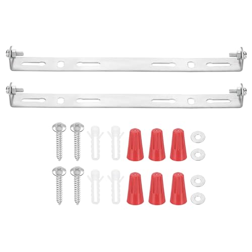 PATIKIL 190mm (7.5") Universal Light Fixture Mounting Bracket Kit, 2 Set Light Crossbar Ceiling Light Plate with Screw for Wall Lights Ceiling Lighting Pendant Chandelier - size: 190mm (7.5")