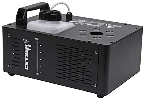 Audiosavings Bundle: Chauvet DJ Geyser T6 Fog Machine with RGB LED Pyrotechnic Effect and Remote Bundle with Rockville BAG1200 Waterproof Travel Bag with Fluid Compartment (2 Items)