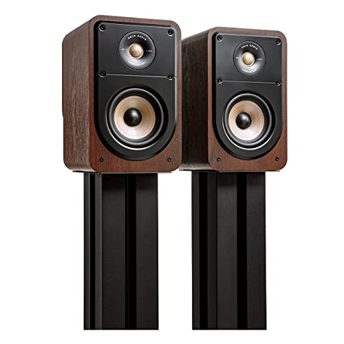 Polk Audio Signature Elite ES15 Bookshelf Speaker Pair, Contemporary Walnut - color: Walnut, size: ES15