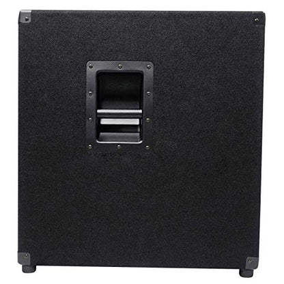 Rockville PBG18 Bundle: 18" 2000W Peak/1000W RMS Passive 8-Ohm Pro Audio Subwoofer with MDF Cabinet, WH4 3" Locking Swivel Steel Caster Wheels for PA Speakers and Subwoofers, 2-Items