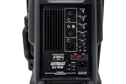 EARTHQUAKE Sound DJ-10M Powered 10-inch 2-Way Monitor/PA Speaker (Single),Black - style: 10-inch (Single)