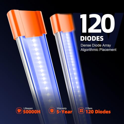Spider Farmer SUPP-UV30 & IR16 LED Grow Light Bars Set 23.6" (4-Bar) | 365-370nm UV & 730-745nm IR Supplemental Light for Indoor Plants, Grow Tents - size: UVR3016