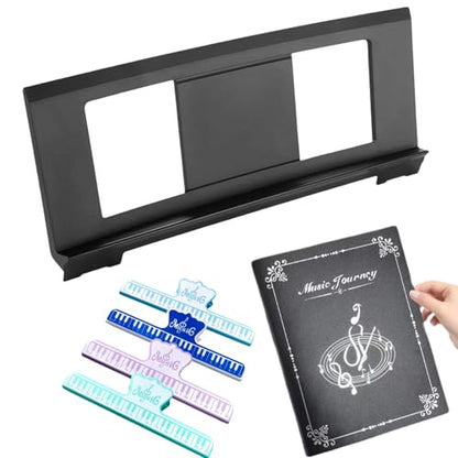 Music Stand For Sheet Music. Compatible with Yamaha PSR/YPT/KB/P/DGX Series Keyboard Music Score Stand, Keyboard Sheet Music Stand with 4 Music Book Clip 1 Sheet Music Folder | 4 Music Book Clip 1 Sheet Music Folder