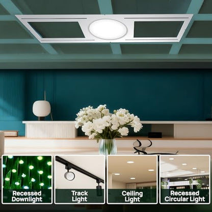 Sidasu 24 Pack New Construction Mounting Plate for 3/4/6 inch Light - size: 24 Pack