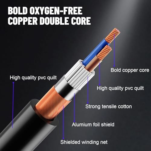 DMX Cable 3.2 ft, 12 Pack Flexible 3 Pin Signal XLR Male Female Wire - color: 3.2FT DMX Cable 12 Pack