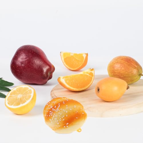 Vosarea 6Pcs Simulated Bread Toy Set Realistic Fake Food for Photography Decoration Cake Shop Display and Children S Educational Play 2.75X2.36X1.18In