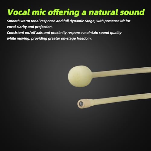 MRSDY Professional Headset Microphone, Compatible with Shure Wireless System, Omnidirectional Condenser Double Over Ear Headworn Mic, 4-Pin Mini XLR, Cable Length 42 Inch (Beige) | Noise Reduction, Clear Sound, Omnidirectional Condenser Double Over Ear He