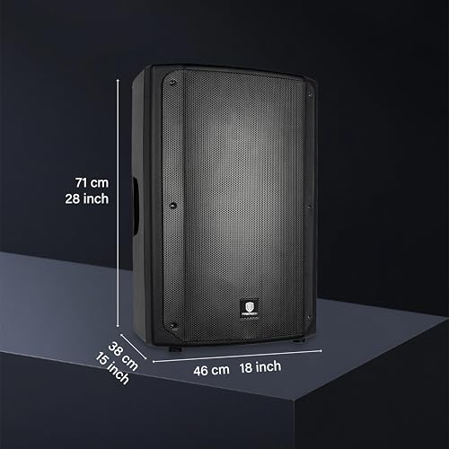 PRORECK Delta 158 2400W Bluetooth PA Speaker System with 8-Channel Powered Mixer, 2 15-Inch Passive Speakers, Stands, Reverb Effects, 15V Phantom Power. Perfect for DJs, Bands, Karaoke, Live Events. - size: 15"+8 channel mixer
