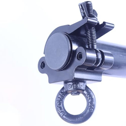 Sarknoah.Black 2" Wide Heavy Duty Truss Clamp With Eye Bolt Ring Fit Tube For (1.5-2)" /(38-52) mm Truss .Half Coupler Truss Eye Clamps For Speakers LED Video Wall LED Screen Display - color: Black