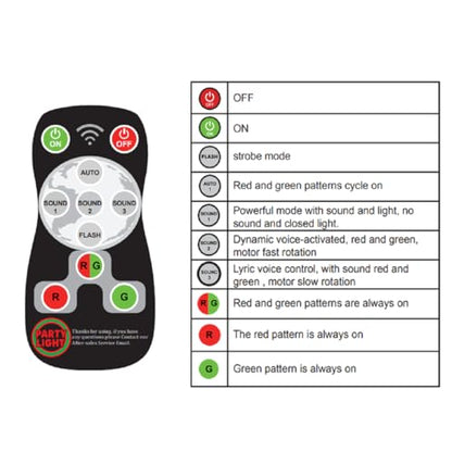 Party light DJ disco lights, laser stroboscopic light USB-powered projectors and remote controls, portable family gatherings, camping, Christmas and Halloween illuminated parties, festival small gifts
