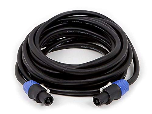 Jabra Monoprice NL4FC Female to NL4FC Female Speaker Twist Connector Cable - 50 Feet - Black, 12AWG, 2-Conductor, with Spring-Loaded Lock - size: 50 Feet