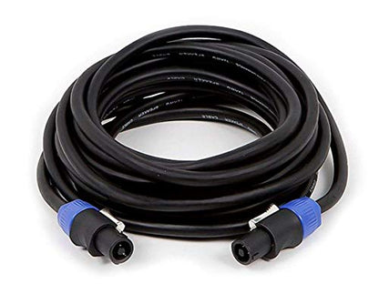Jabra Monoprice NL4FC Female to NL4FC Female Speaker Twist Connector Cable - 50 Feet - Black, 12AWG, 2-Conductor, with Spring-Loaded Lock - size: 50 Feet