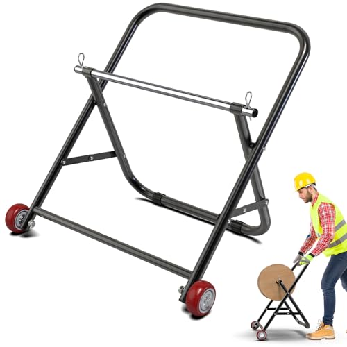 Insaga Wire Spool Rack Portable Cable Caddy with Wheels for Spool - color: Cable Caddy With Wheel