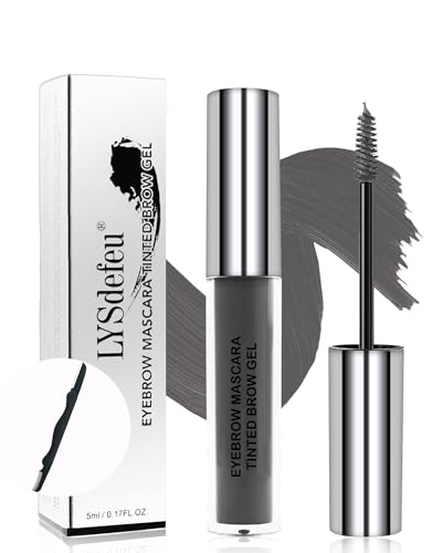 Gray Eyebrow Gel Tinting Kit, Dark Grey Eye Brow Dye Glue Mascara for Women | Tinted Eyebrow Gel Set,Smudge-Proof Eye Brow Tinting Kit,Longlasting Waterproof Brow Filler,Thanksgiving Christmas Eye Makeup - color: 13#Dark Gray