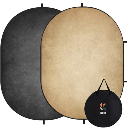 Kate Collapsible Backdrop Grey Beige Headshot Portrait Video Backdrop 192