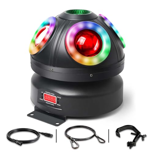 Moving Head Light, 70w RGBW 4in1 LED DJ Stage Lights, DJ Lights with Sound Activated for Wedding DJ Party and Live House - color: Magic Ball A