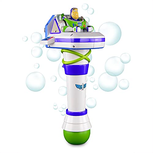 Disney Store Official Toy Story Buzz Lightyear Light-Up Bubble Wand – Interactive LED Toy, Perfect for Kids & Fans of the Movies, Ideal for Outdoor Play & Parties, Durable & Safe for All Ages - style: Buzz Lightyear