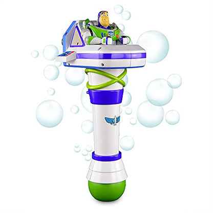 Disney Store Official Toy Story Buzz Lightyear Light-Up Bubble Wand – Interactive LED Toy, Perfect for Kids & Fans of the Movies, Ideal for Outdoor Play & Parties, Durable & Safe for All Ages - style: Buzz Lightyear