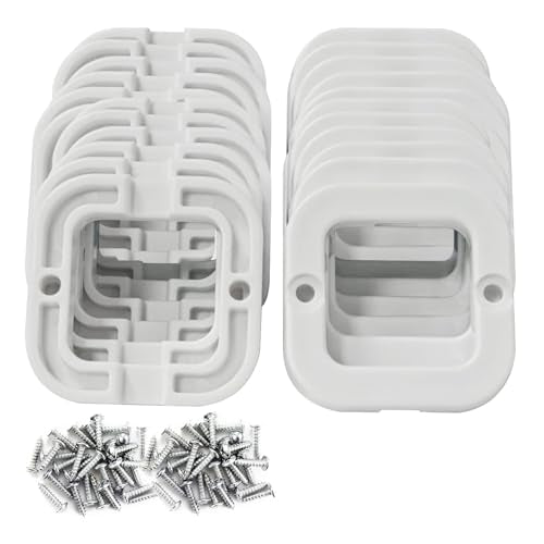 Light Clips for Govee Permanent Outdoor Lights for Govee Non-Pro Elite RGBIC H705 H805 LED Outdoor Decoration and Fixed luminaire Mounting Brackets Screws Kit(New Upgrade 40 White) - size: 40 PCS White Upgraded for H705 H805