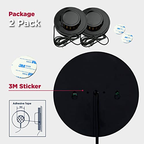 BestLuz Sound Activated Party Lights x 2 Pack, USB Powered DJ Disco Lights for Parties, Birthday Party Decorations, Halloween Party Supplies, RGB Lights Sync with Music, Wall Mount Installation