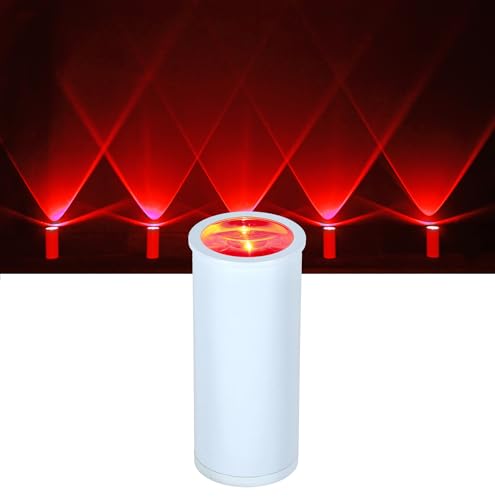 Rockville MINI Halo White DJ Wall Wash Up Light Effect, 17 Hour Battery Power, Wireless DMX, RF Remote | Wireless DMX, RF Remote, 10-17 Hr Runtime, Compact Aluminum, Sound Activated, LCD Display, Adjustable 31-64 Degree Lens - color: White