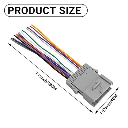 Car Radio Audio Receiver Wiring Harness Kit, Automotive Stereo Radio Installation Kit, Universal for Chevrolet, GMC and Hummer Aftermarket Car Audio Adapter Wiring Harness