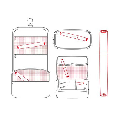 Portable Travel Toothbrush Case, Lipstick–like Plastic Toothbrush Holder Toothbrush Case Breathable Design with Air Hole More Hygienic Toothbrush Tube for Home Daily Travelling (White) - color: White