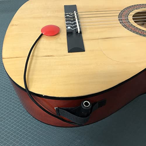 Imelod Contact Microphone Piezo Pickup for Guitar Ukulele Violin Cello Banjo Mandolin etc(Red) - color: Red