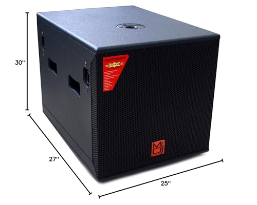 Mr. Dj PRO5000AMP 15" 5000W Professional Series Active/Pre Amplified Subwoofer