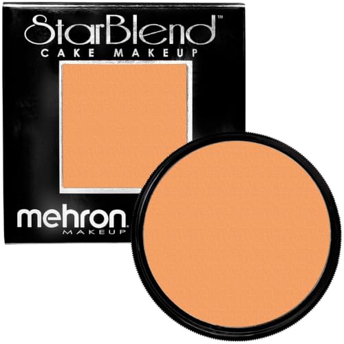 Mehron Makeup StarBlend - LIGHT BUFF, Wet/Dry Pressed Powder Foundation - color: Light Buff, size: 2 Ounce (Pack of 1)