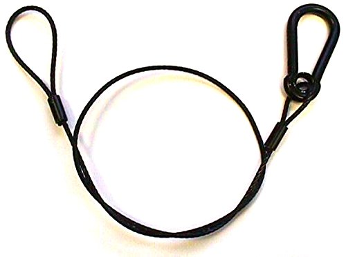 30" Black Safety Cables (50 pack) - color: 50 pack