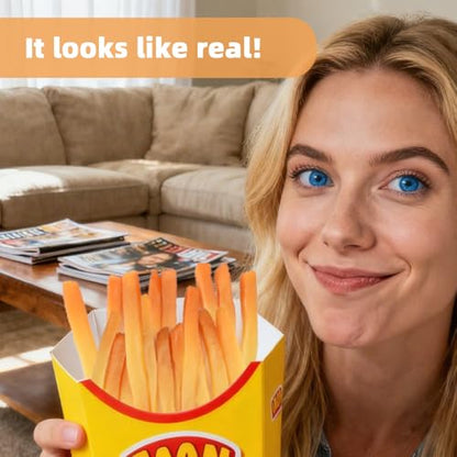 Fake French Fries Strip Shape Simulation Artificial Food Play Food Model Kitchen Decoration 15 pcs