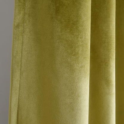 Roslynwood Velvet Curtain Cyan Yellow 63 inch Long - Curtains Block Light Super Soft Luxury Thermal Insulated Rod Pocket Window Drapes Panels for Living Room/Bedroom, 52 by 63 Inch, 2 Panels - color: Cyan Yellow, size: 52"W x 63"L (Pack of 2)