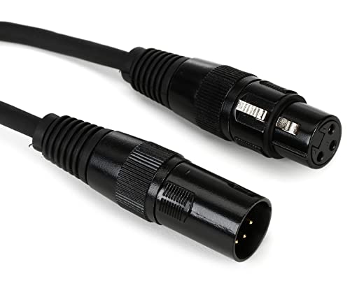 Accu-Cable AC3PDMX100 3-pin/3-conductor DMX Cable - 100 Foot + Accu-Cable AC5PM3PFM 3-pin DMX Female to 5-pin DMX Male A