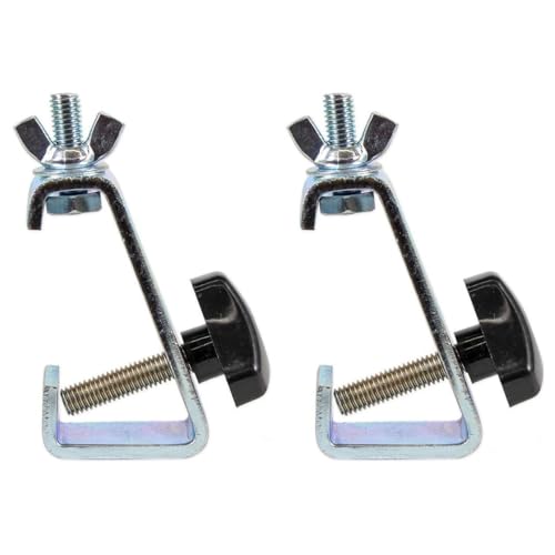 American DJ 2-Pack Dura Clamp Heavy Duty Mini Clamps for Fixtures Under 20 lbs, Specially Designed for Light Bridge Truss System, Fits 1/2 Inch Truss, 2-Items