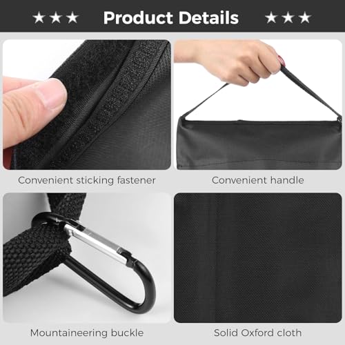 12 PCS Photography Weight Bags Set, Empty Heavy Photo Studio Filled Weight Bags, Sandbag Set for Photography Tripod Stand Sports Outdoor Photo Video Studio Boom Brackets
