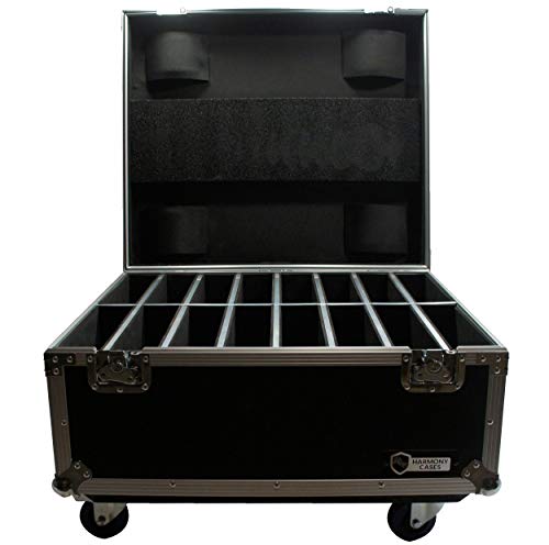 16 Space Slim Par Light Flight Case Slimpar Can Road Case Harmony Cases | DJ lighting fixture transport, stage gear travel storage, event production equipment protection, mobile entertainer hauling