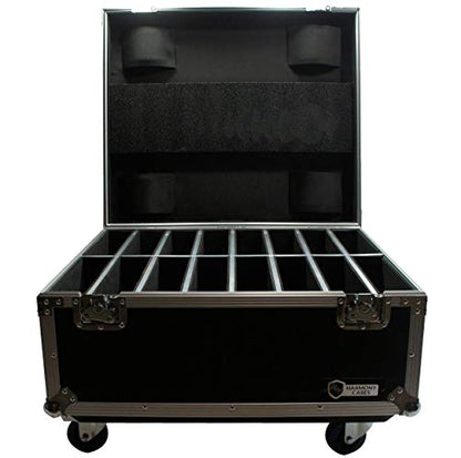 16 Space Slim Par Light Flight Case Slimpar Can Road Case Harmony Cases | DJ lighting fixture transport, stage gear travel storage, event production equipment protection, mobile entertainer hauling