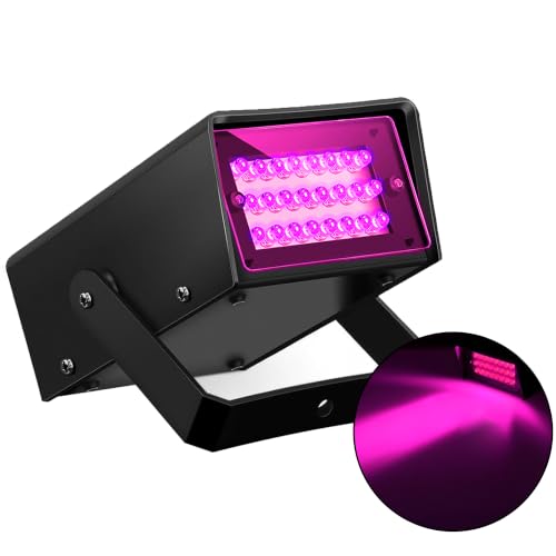 24 LED Mini Pink Strobe Light Dance Party Lights Super Bright LED - color: Pink