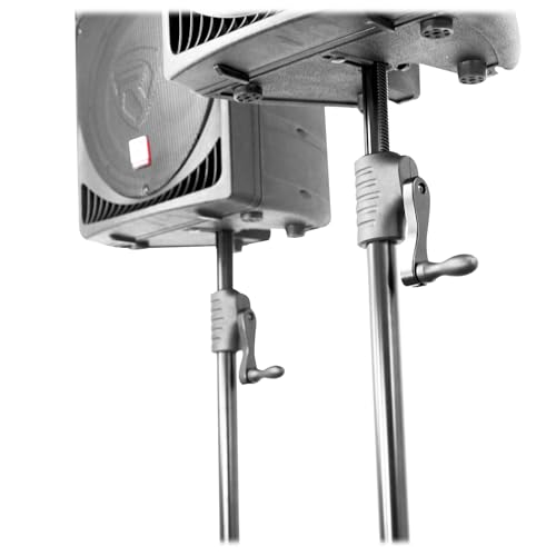 Rockville SPGN128 12" Passive 1200W DJ PA Speaker Pair with RVCS2 Stands | 1200W Peak / 300W RMS Each, 8 Ohm, Speakon Connections, Crank-Up Tripod Stands, 2 Carry Bags, Live Sound, 4-Items