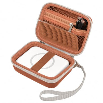 Hard Travel Case for Iseyyox for RTOPS for QUZUDN 3 in 1 Wireless Charger - color: Brown