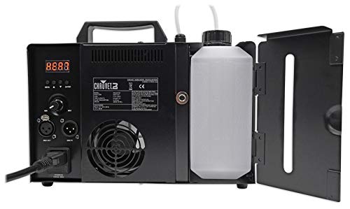 Audiosavings Bundle: Chauvet DJ Hurricane Haze 1DX Water-Based Haze Machine Bundle with Rockville BAG1200 Waterproof Travel Bag with Fluid Compartment and Empty Fluid Container (2 Items)
