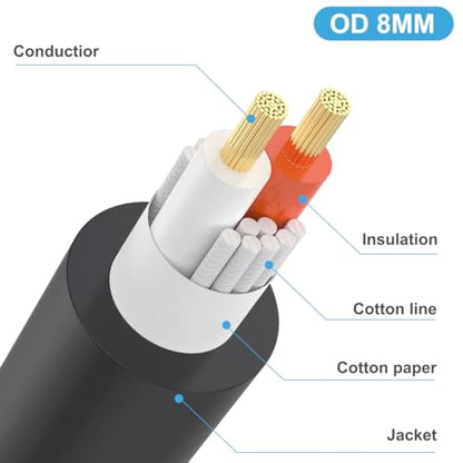 Speakon Splitter Cable, Speak-on 1 Female 2 Male Audio Cable (50cm) | Speaker Extension Cable, Speaker Break Out Cable with Twist Lock for DJ/PA Speaker Cord (1 Male to 2 Female) - style: 1 Male To 2 Female